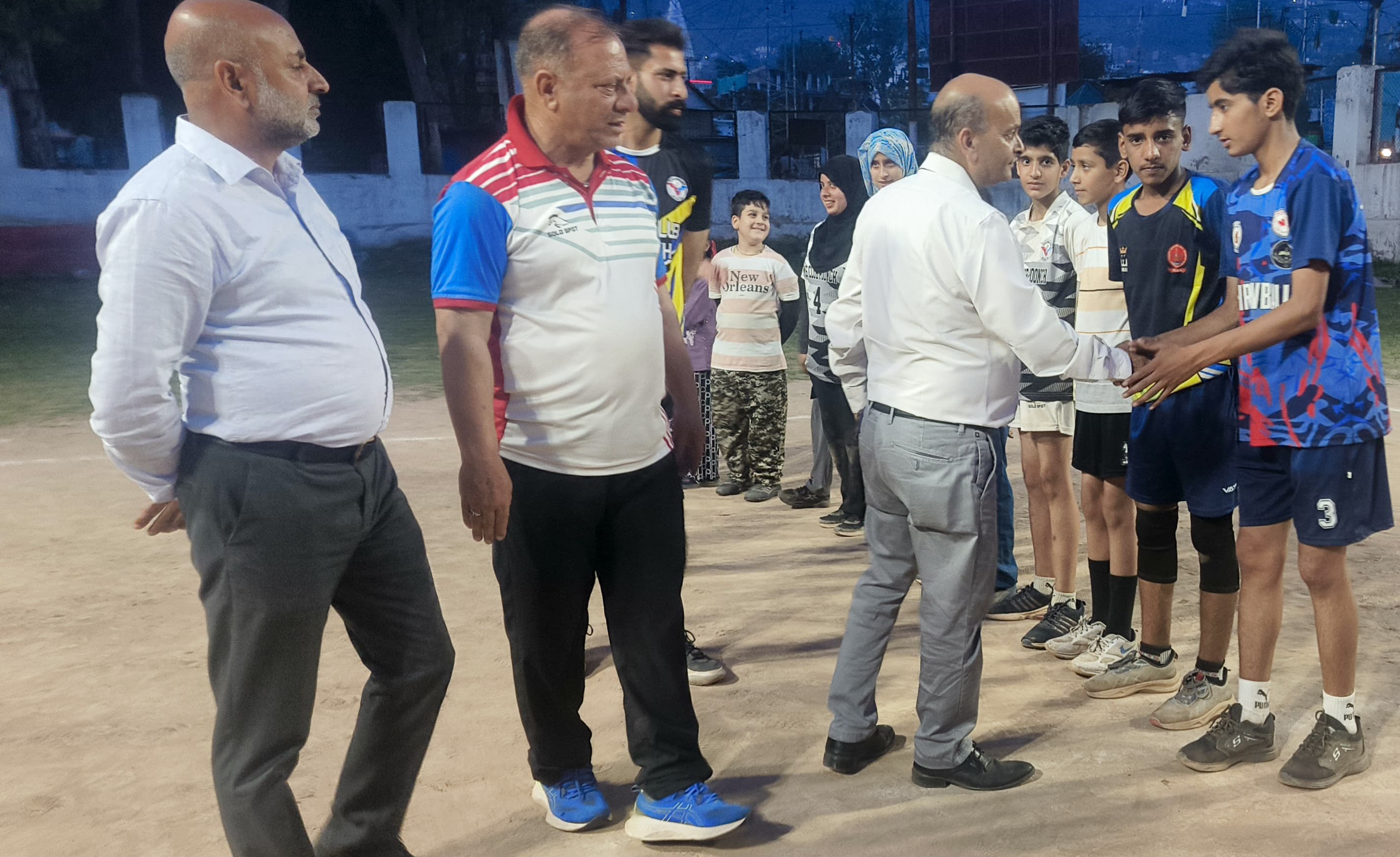 Member JKSC Rajeev visits Poonch Volleyball Academy 